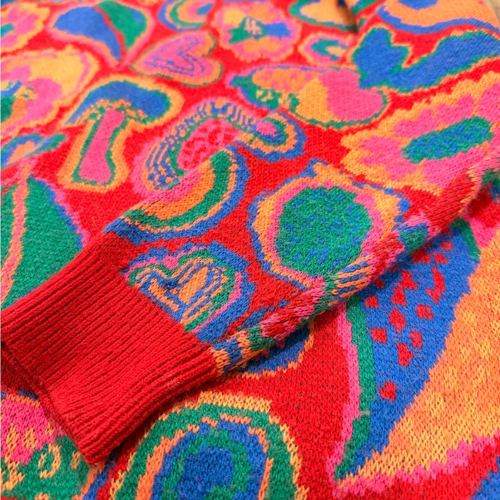 Farm Rio Red Heart Pattern Cardigan - Picture 3 of 4